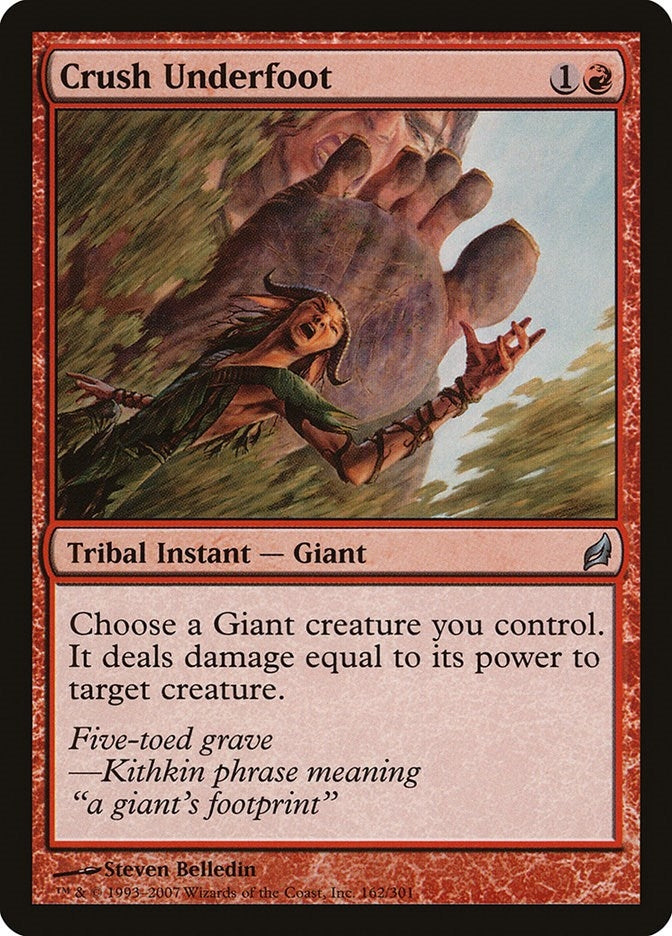 Image for Crush Underfoot (162) (LRW) - Magic: The Gathering