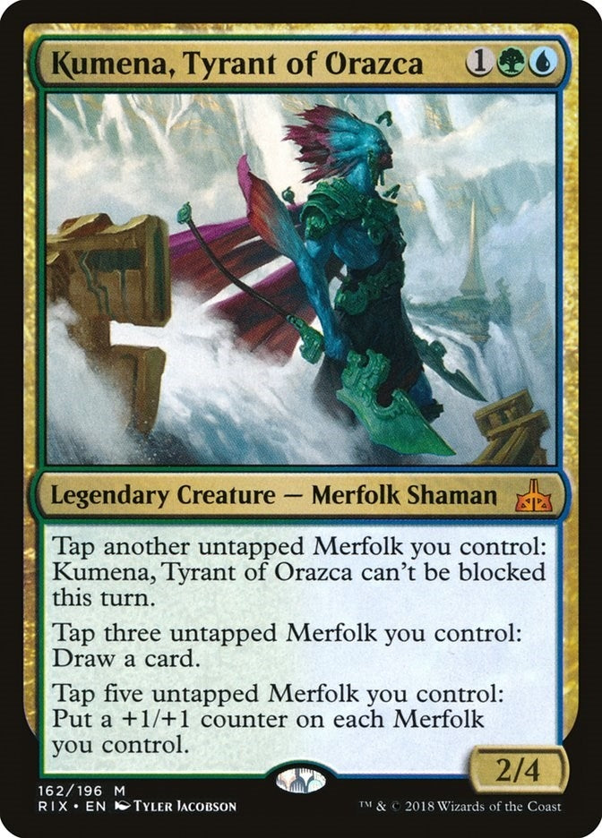 Image for Kumena, Tyrant of Orazca (162) (RIX) - Magic: The Gathering