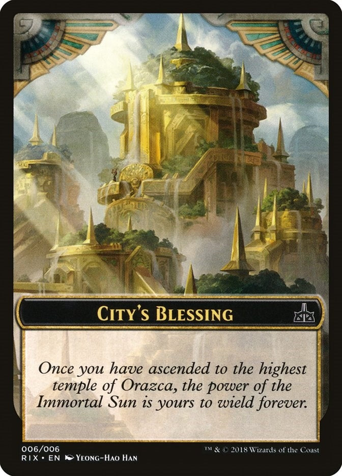 Image for City's Blessing Token (006) (6) (RIX) - Magic: The Gathering