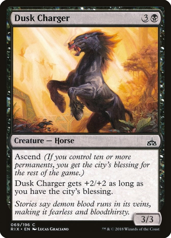 Image for Dusk Charger (69) (RIX) - Magic: The Gathering