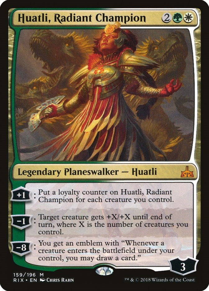 Image for Huatli, Radiant Champion (159) (RIX) - Magic: The Gathering
