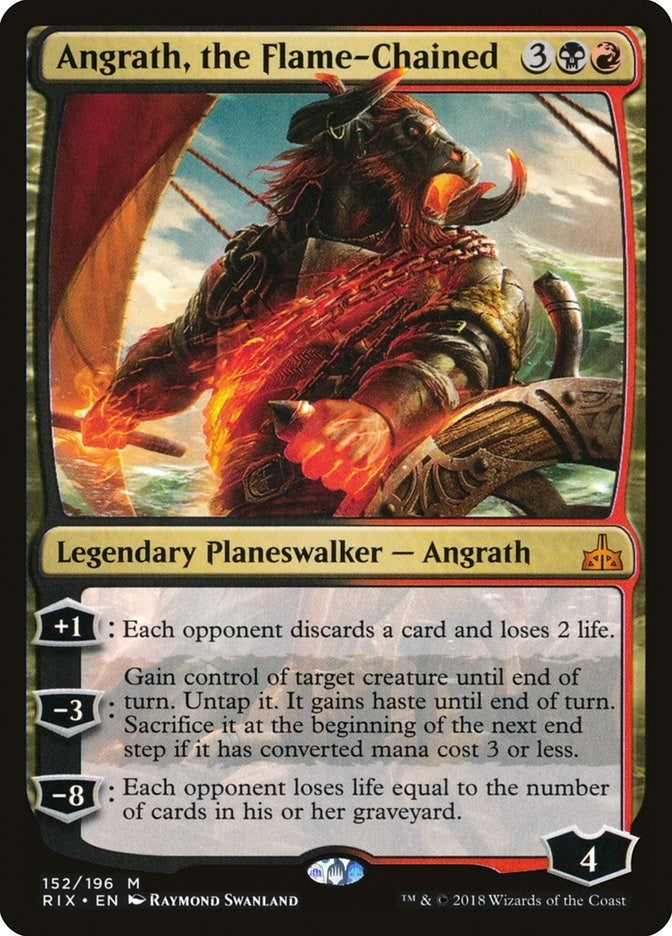 Image for Angrath, the Flame-Chained (152) (RIX) - Magic: The Gathering