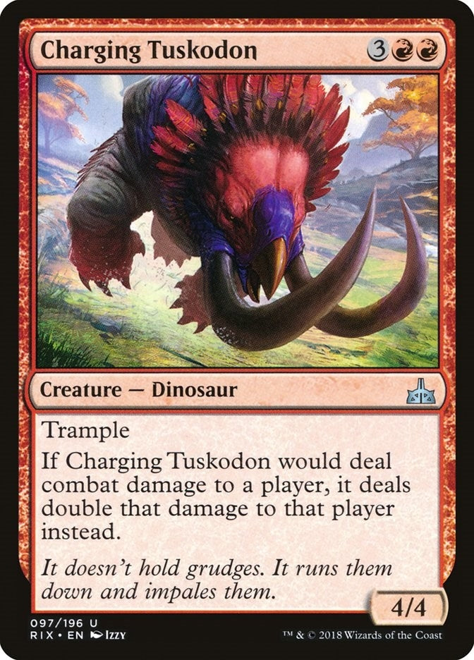 Image for Charging Tuskodon (97) (RIX) - Magic: The Gathering
