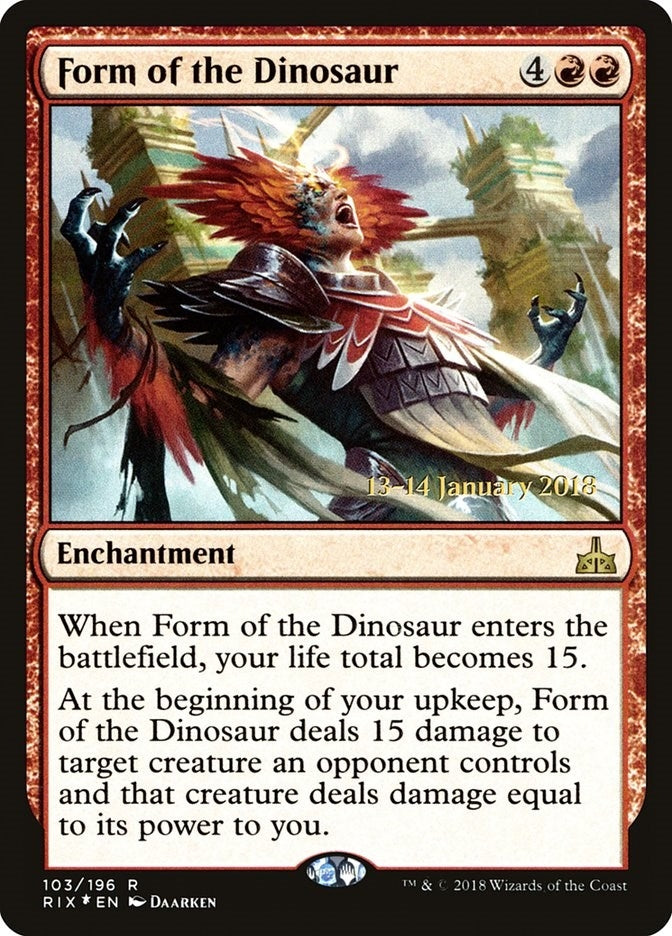 Image for Form of the Dinosaur (103) - Magic: The Gathering