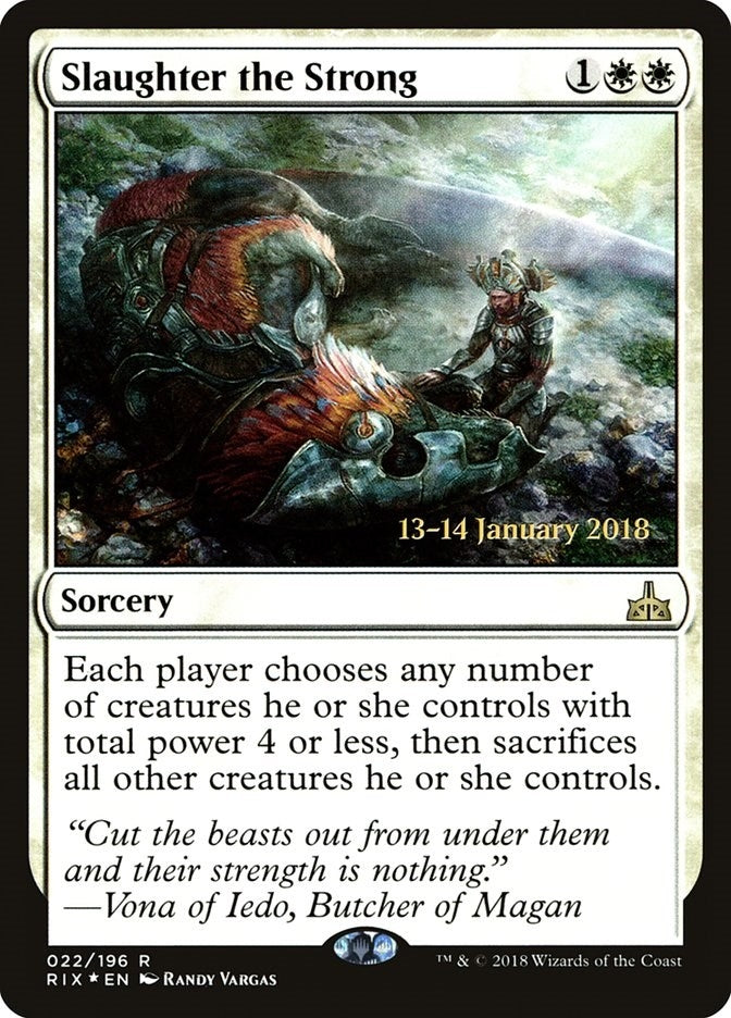 Image for Slaughter the Strong (22) - Magic: The Gathering