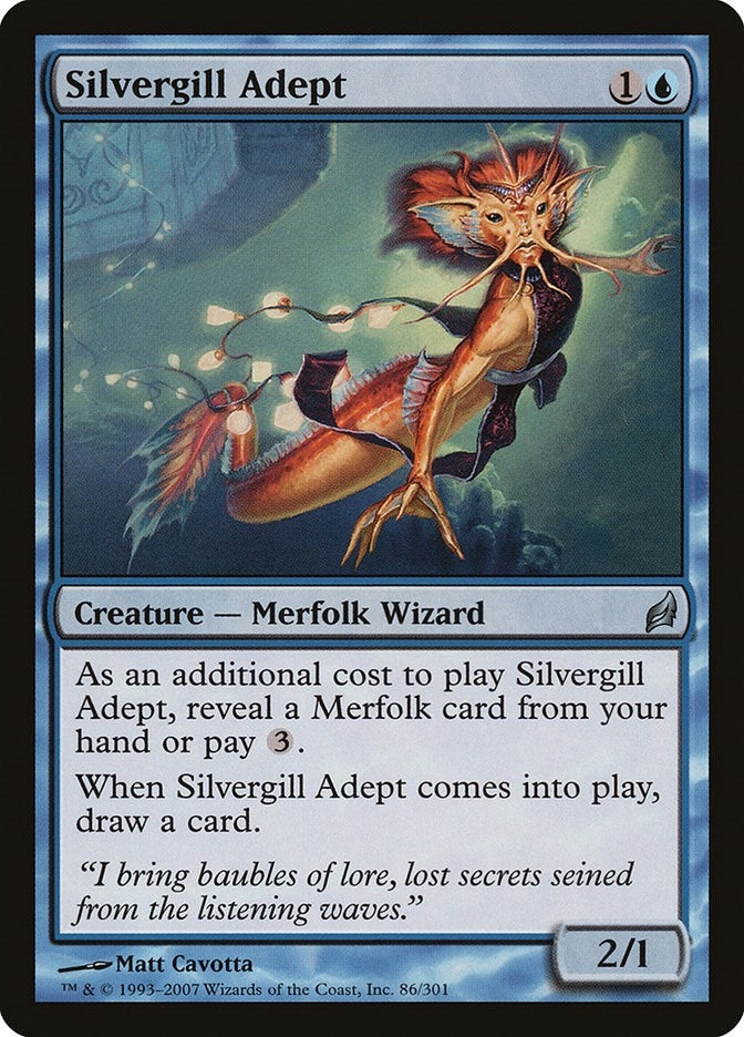 Image for Silvergill Adept (86) - Magic: The Gathering