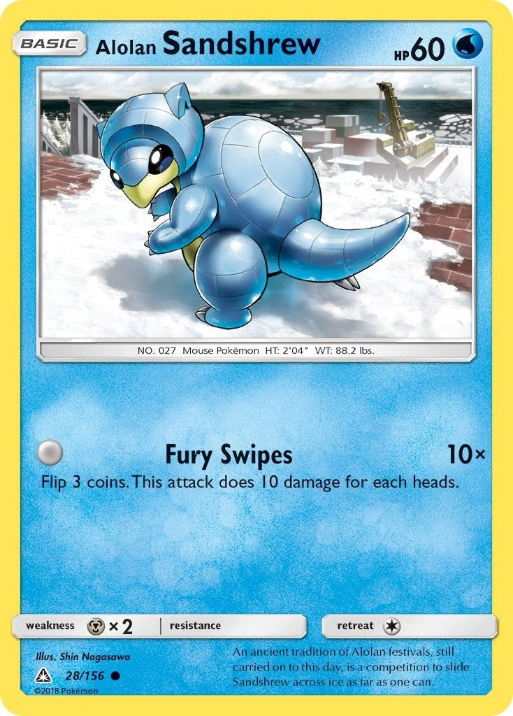 Image for Alolan Sandshrew (28/156) (SM05) - Pokemon