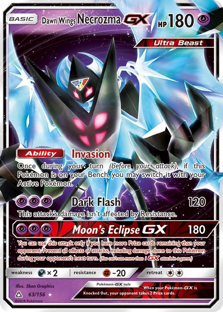Image for Dawn Wings Necrozma GX (63/156) (SM05) - Pokemon