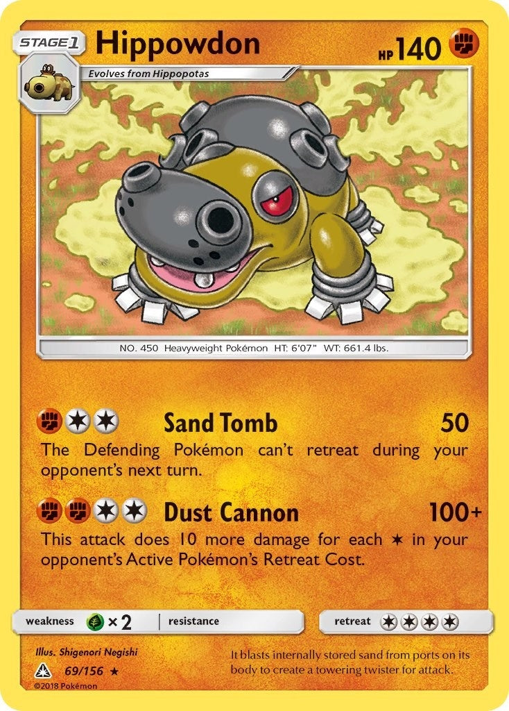 Image for Hippowdon (69/156) (SM05) - Pokemon