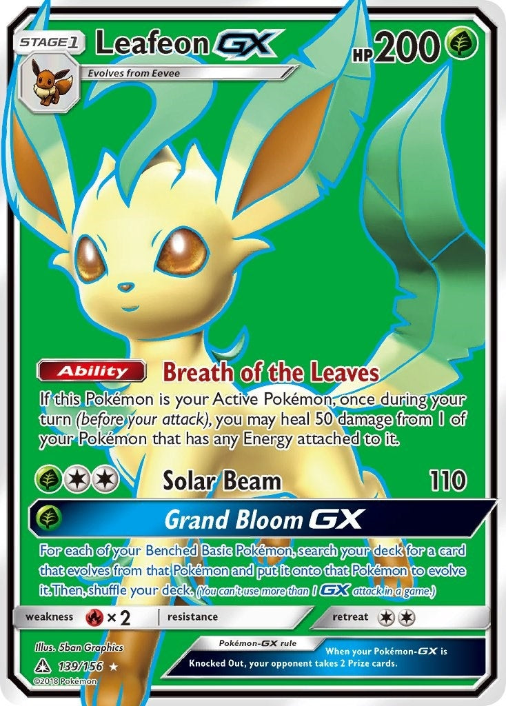Image for Leafeon GX (Full Art) (139/156) (SM05) - Pokemon