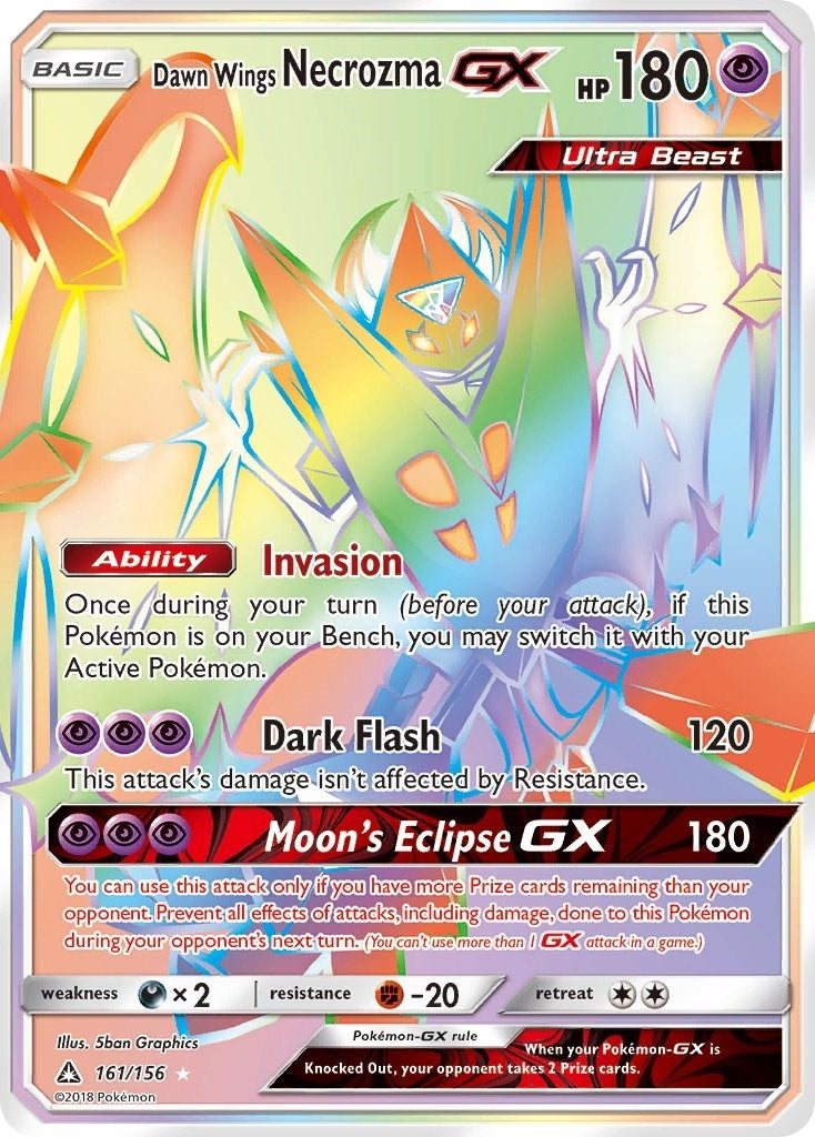 Image for Dawn Wings Necrozma GX (Secret Rare) (161/156) (SM05) - Pokemon