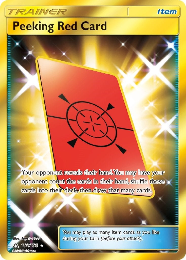 Image for Peeking Red Card (Secret Rare) (169/156) (SM05) - Pokemon