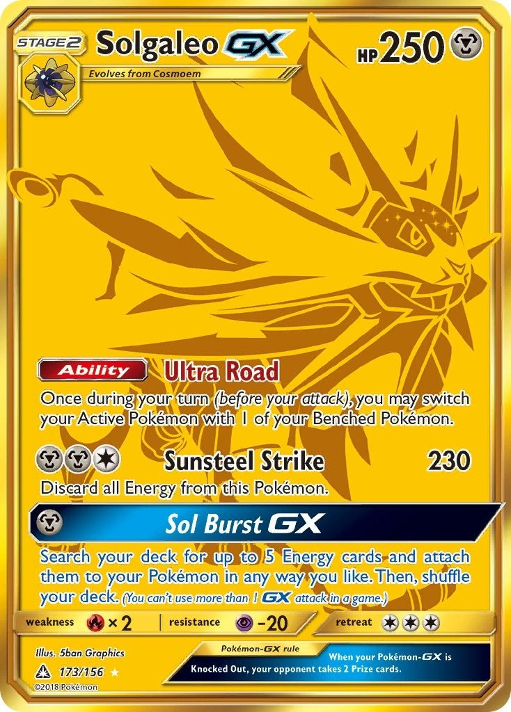 Image for Solgaleo GX (Secret Rare) (173/156) (SM05) - Pokemon