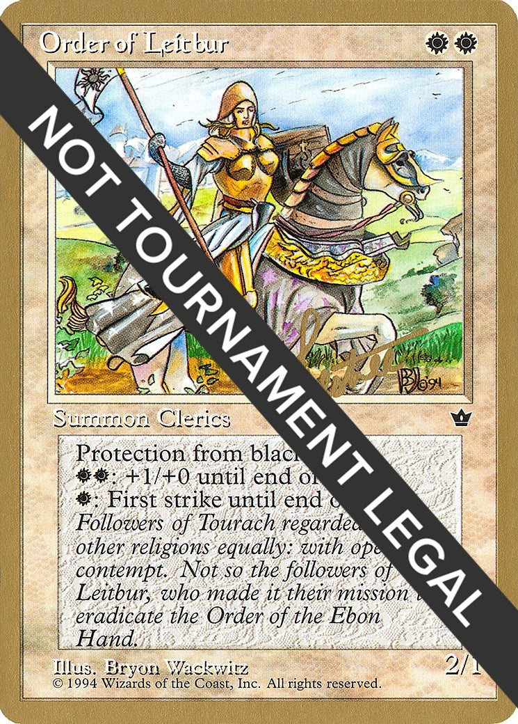 Image for Order of Leitbur (Female) - 1996 Bertrand Lestree (FEM) (WCD) - Magic: The Gathering