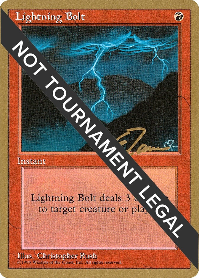 Image for Lightning Bolt - 1996 Eric Tam (4ED) - Magic: The Gathering