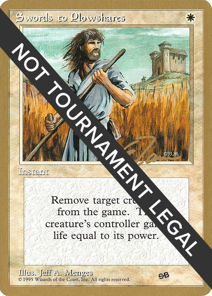 Image for Swords to Plowshares - 1996 Eric Tam (4ED) (SB) - Magic: The Gathering