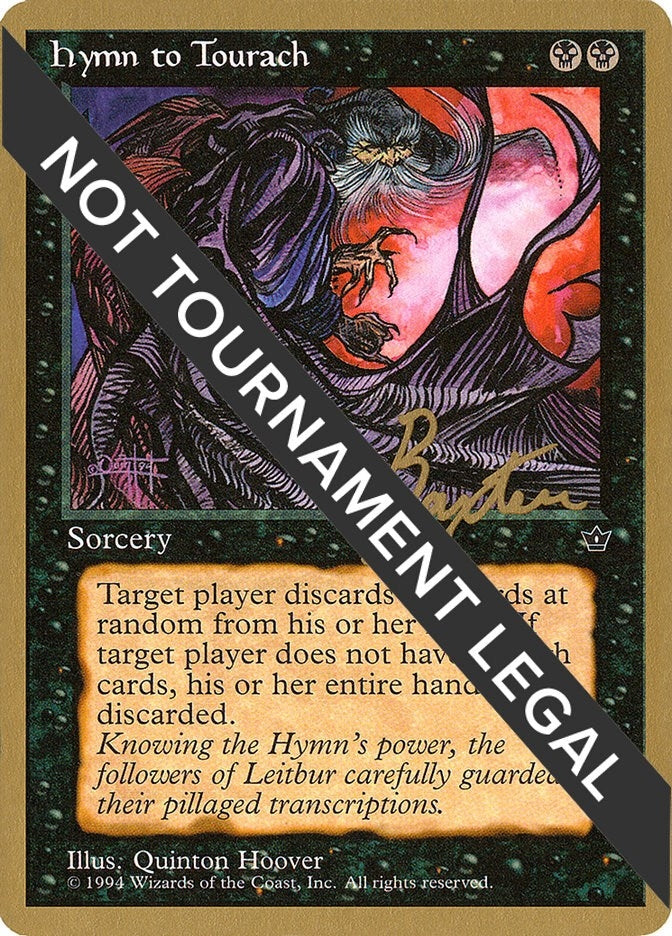 Image for Hymn to Tourach (Cloak) - 1996 George Baxter (FEM) - Magic: The Gathering