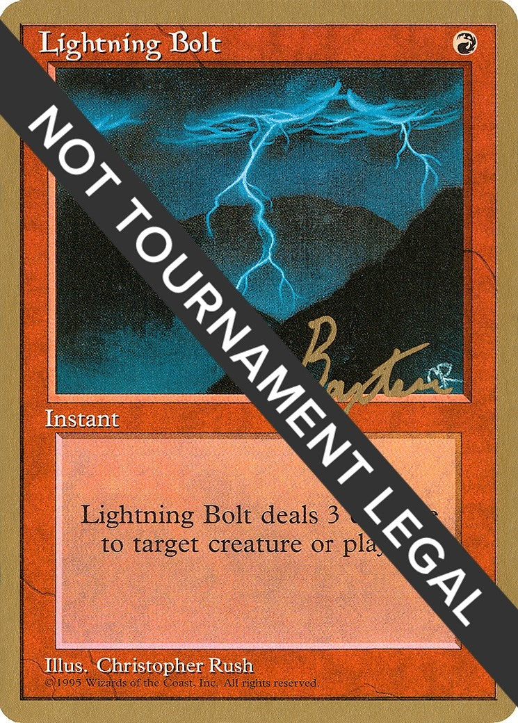 Image for Lightning Bolt - 1996 George Baxter (4ED) - Magic: The Gathering