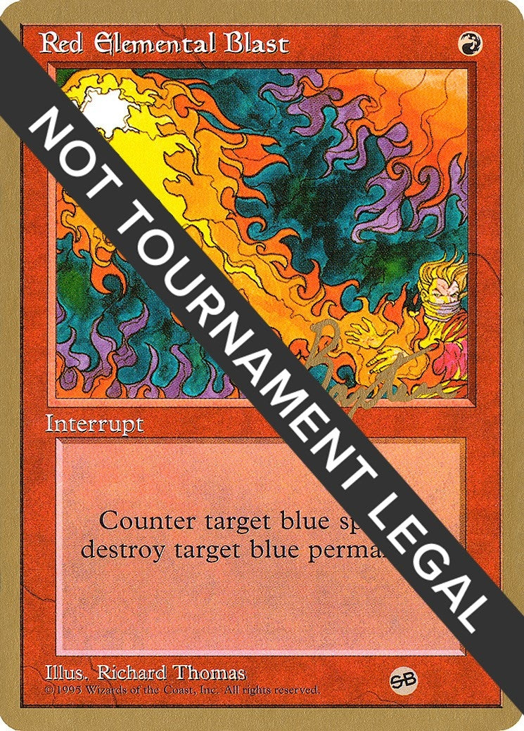 Image for Red Elemental Blast - 1996 George Baxter (4ED) (SB) - Magic: The Gathering