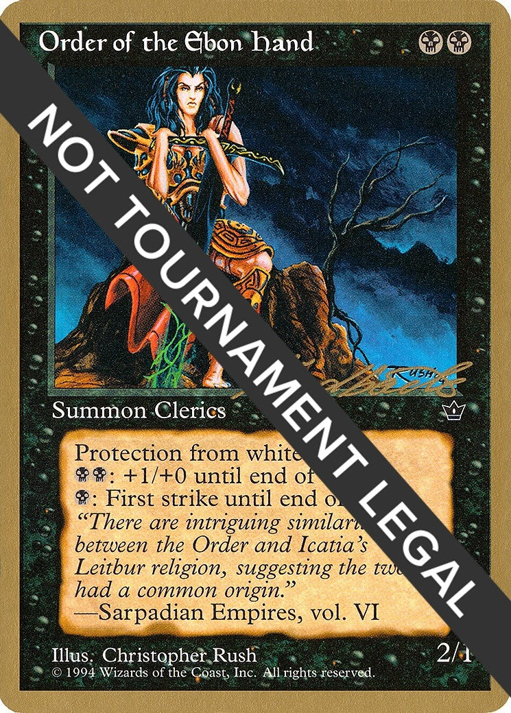 Image for Order of the Ebon Hand (Rush) - 1996 Leon Lindback (FEM) - Magic: The Gathering