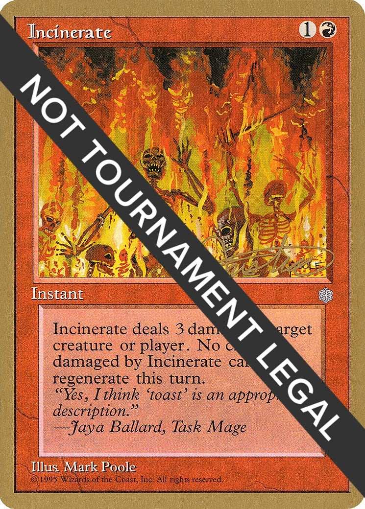 Image for Incinerate - 1996 Mark Justice (ICE) - Magic: The Gathering
