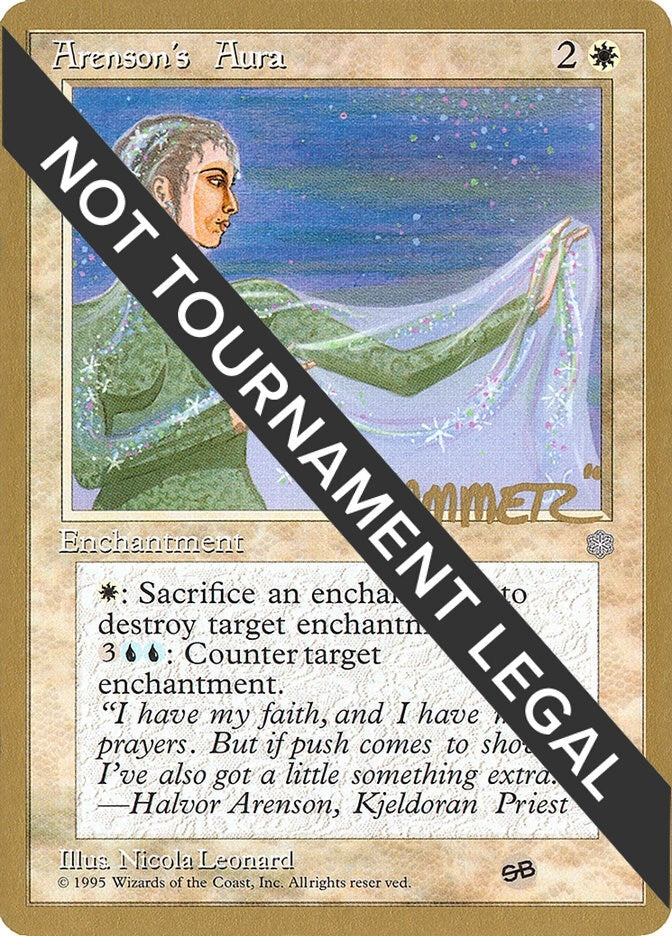 Image for Arenson's Aura - 1996 Shawn "Hammer" Regnier (ICE) (SB) (WCD) - Magic: The Gathering