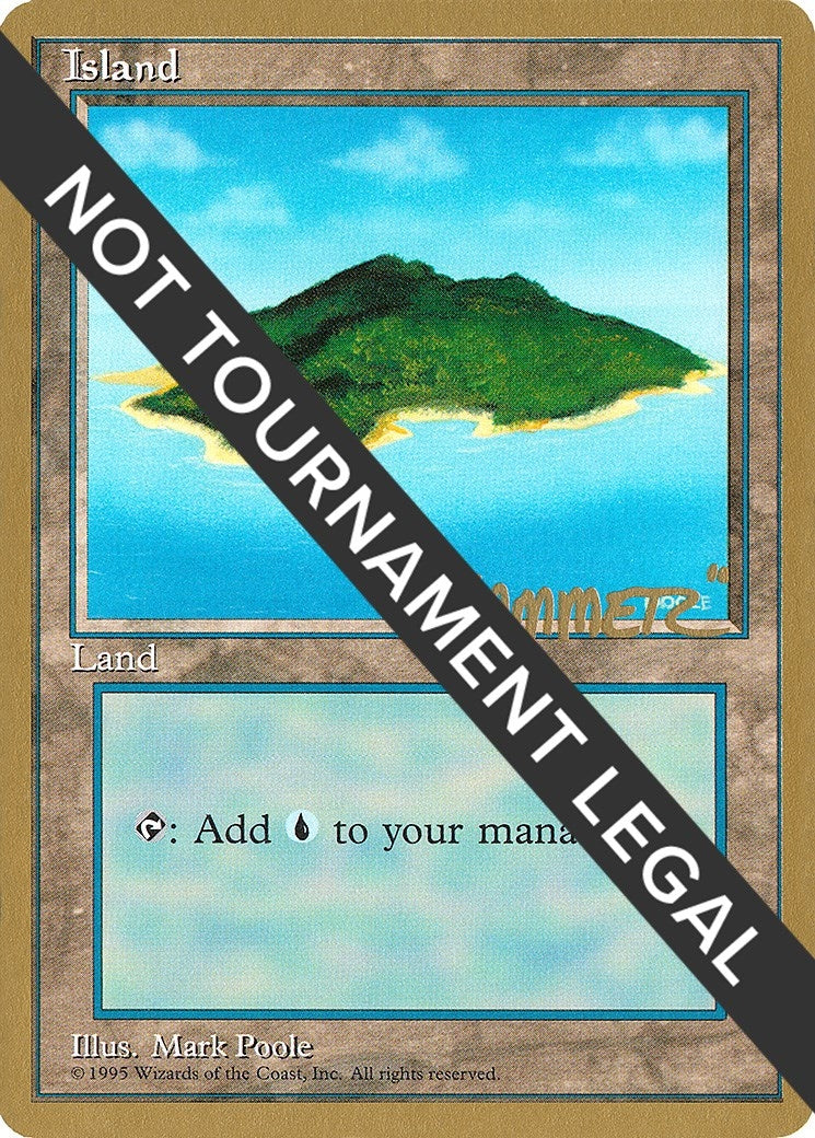 Image for Island (B) - 1996 Shawn "Hammer" Regnier (4ED) - Magic: The Gathering