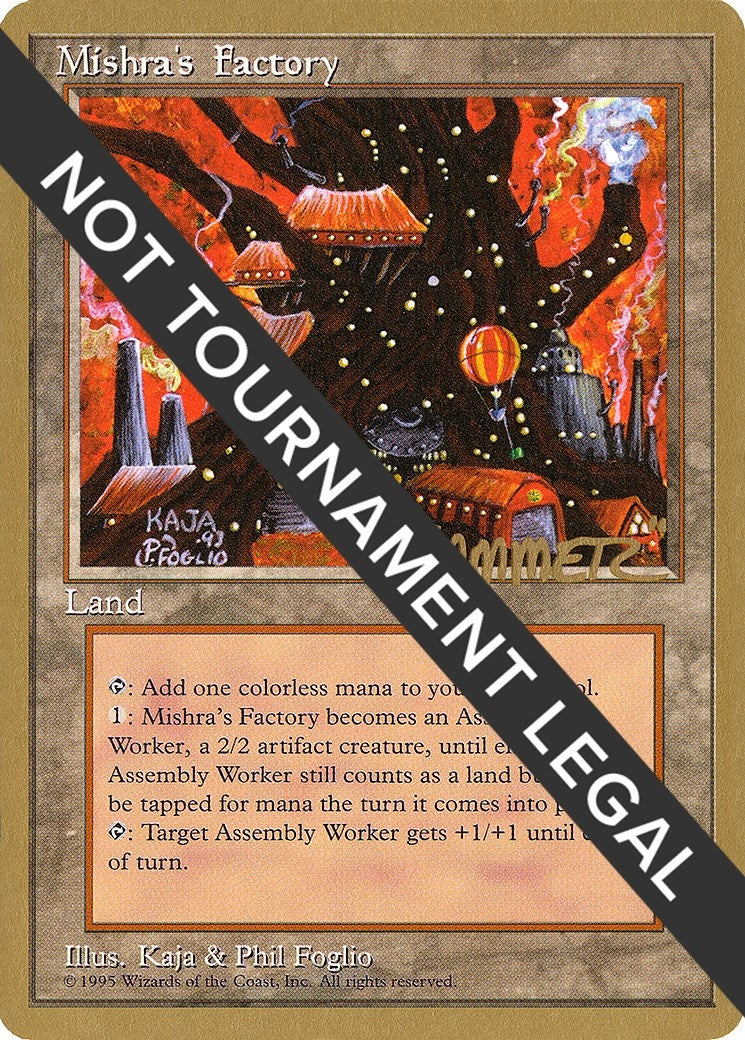 Image for Mishra's Factory - 1996 Shawn "Hammer" Regnier (4ED) (WCD) - Magic: The Gathering