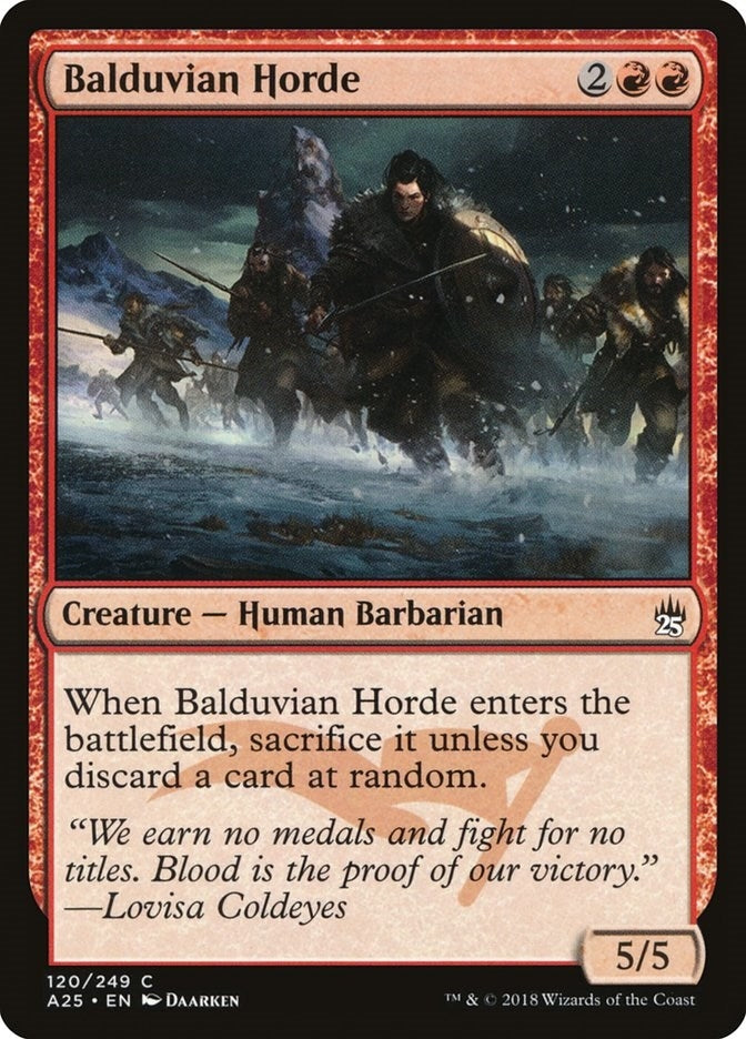 Image for Balduvian Horde (120) - Magic: The Gathering