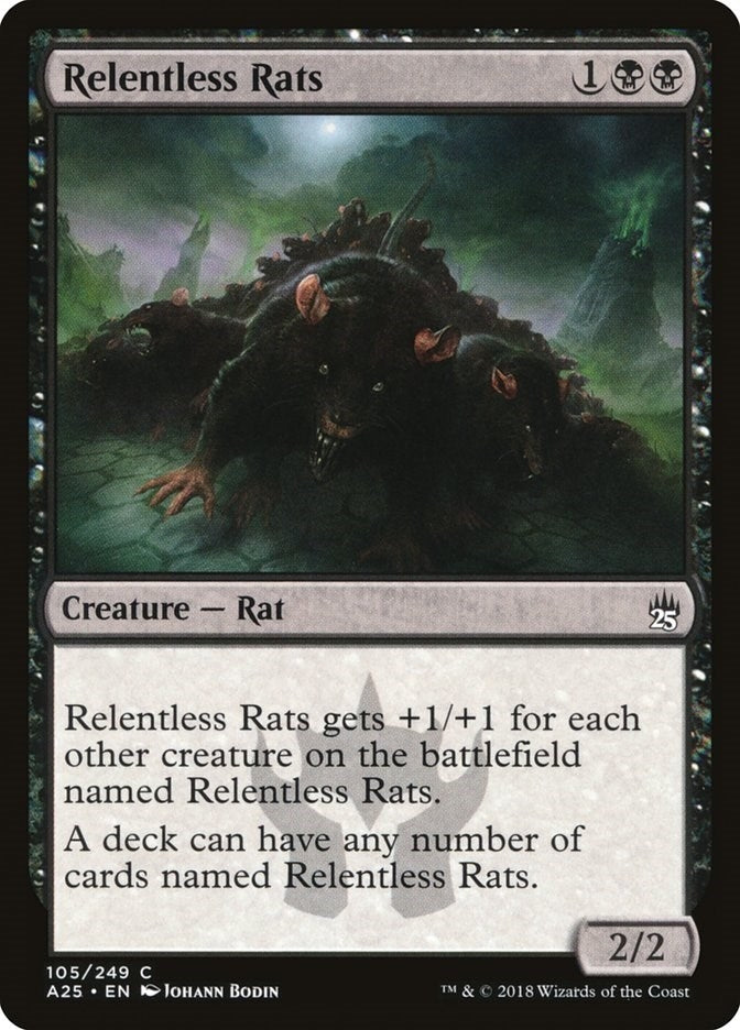 Image for Relentless Rats (105) - Magic: The Gathering