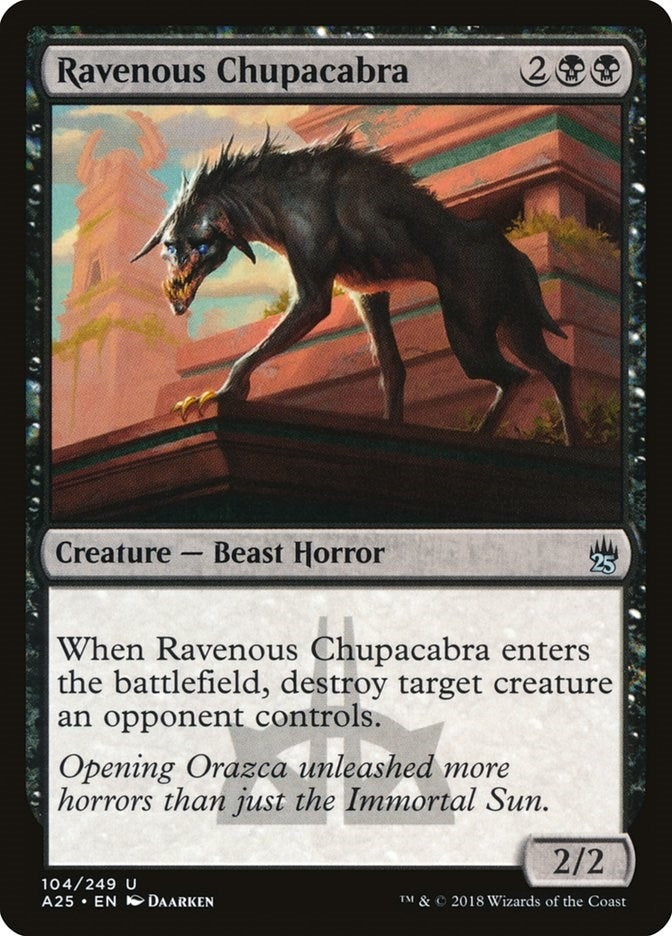Image for Ravenous Chupacabra (104) - Magic: The Gathering