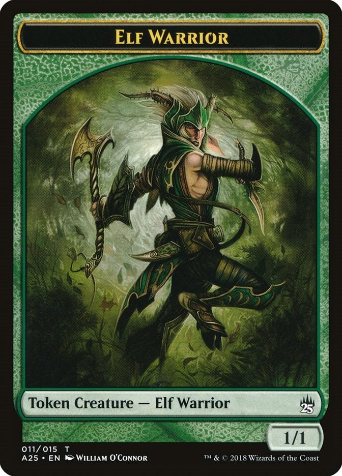 Image for Elf Warrior Token (011) (11) - Magic: The Gathering
