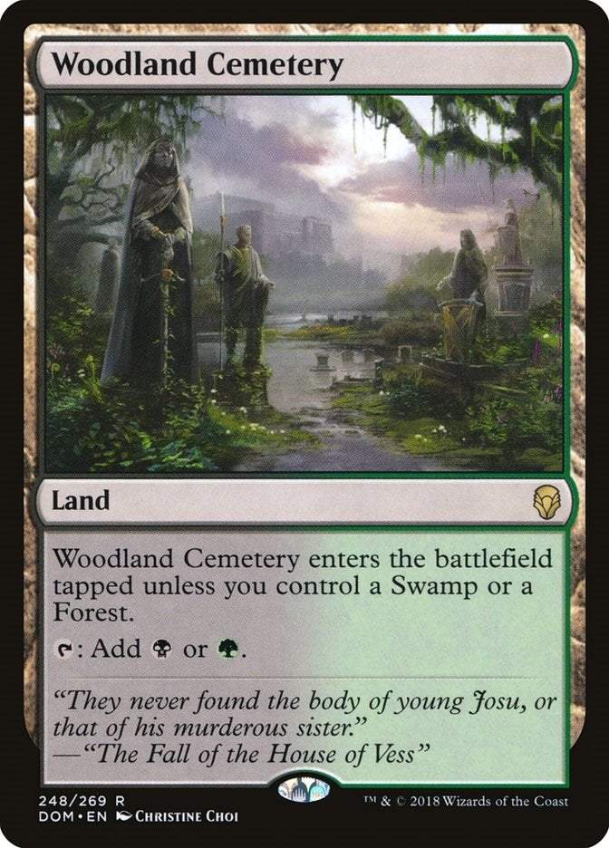 Image for Woodland Cemetery (248) (DOM) - Magic: The Gathering
