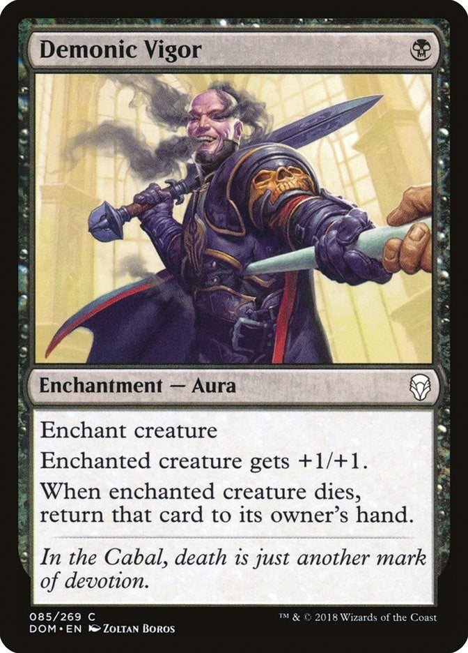 Image for Demonic Vigor (85) - Magic: The Gathering