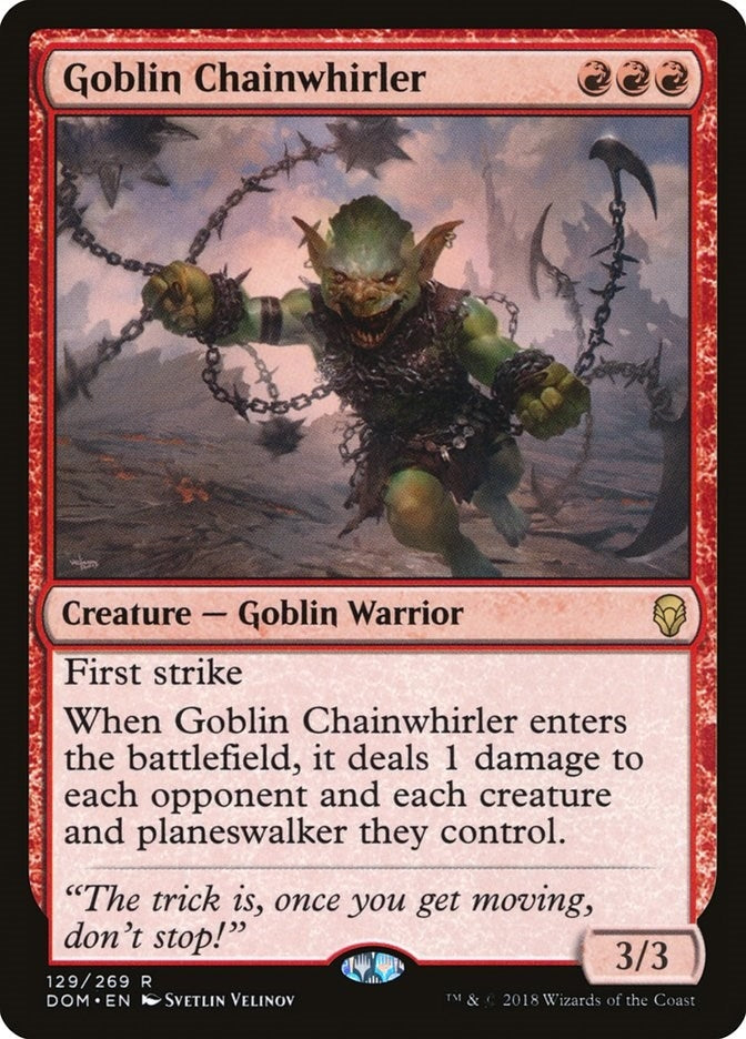 Image for Goblin Chainwhirler (129) (DOM) - Magic: The Gathering