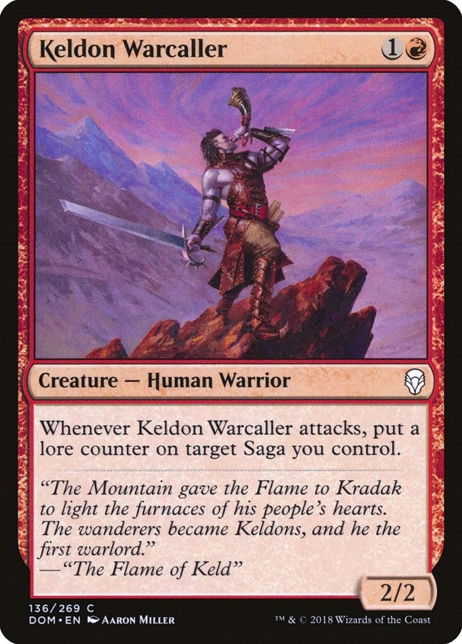 Image for Keldon Warcaller (136) (DOM) - Magic: The Gathering