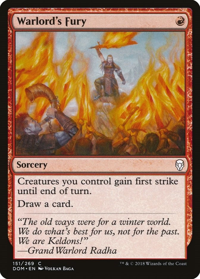 Image for Warlord's Fury (151) (DOM) - Magic: The Gathering