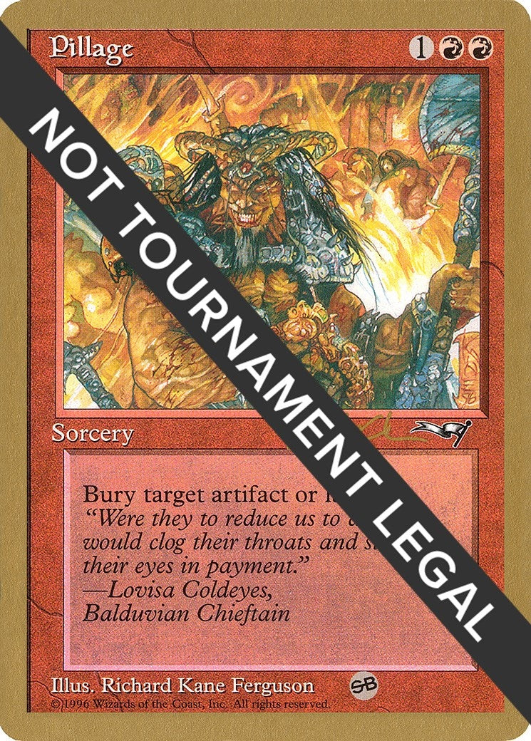 Image for Pillage - 1997 Paul McCabe (ALL) (SB) (WCD) - Magic: The Gathering