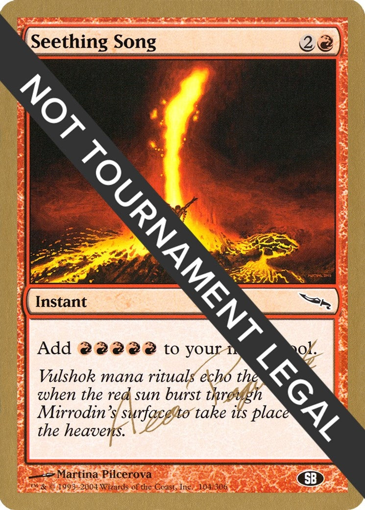 Image for Seething Song - 2004 Aeo Paquette (MRD) (SB) (WCD) - Magic: The Gathering