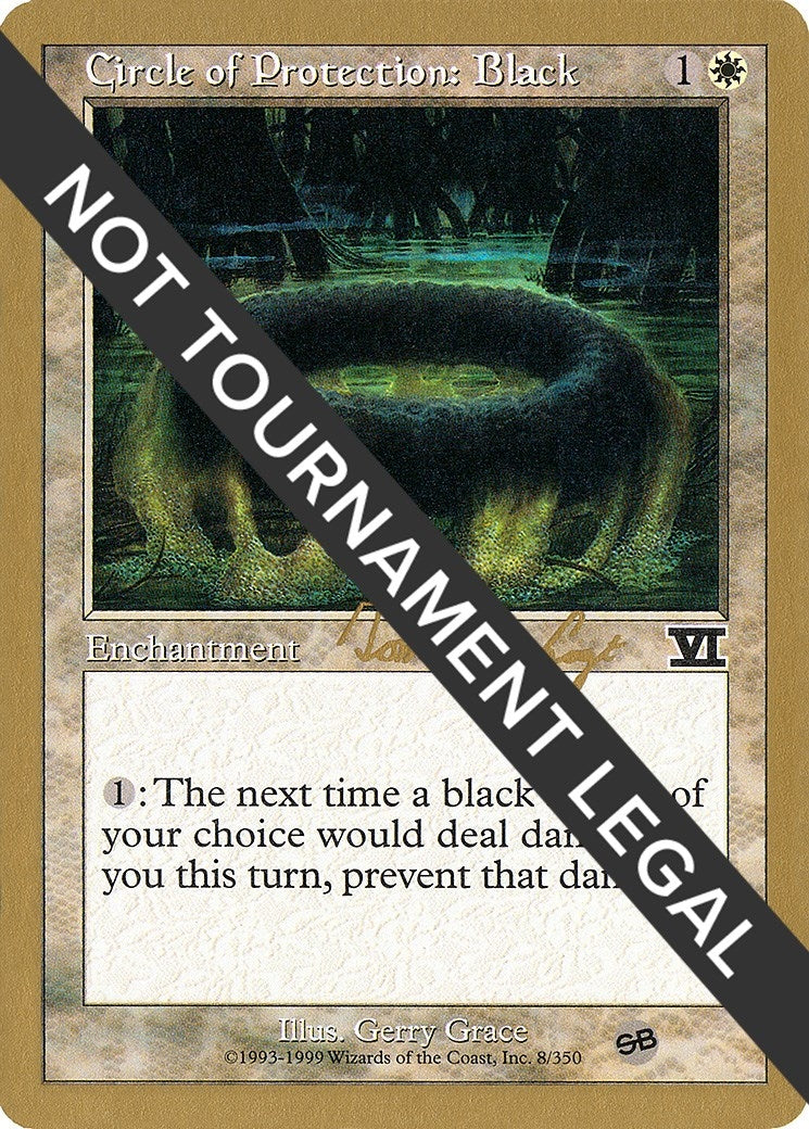 Image for Circle of Protection: Black - 2000 Tom van de Logt (6ED) (SB) (WCD) - Magic: The Gathering