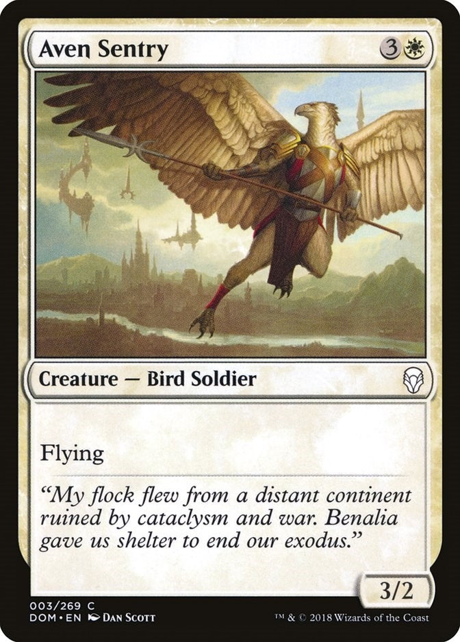 Image for Aven Sentry (3) - Magic: The Gathering