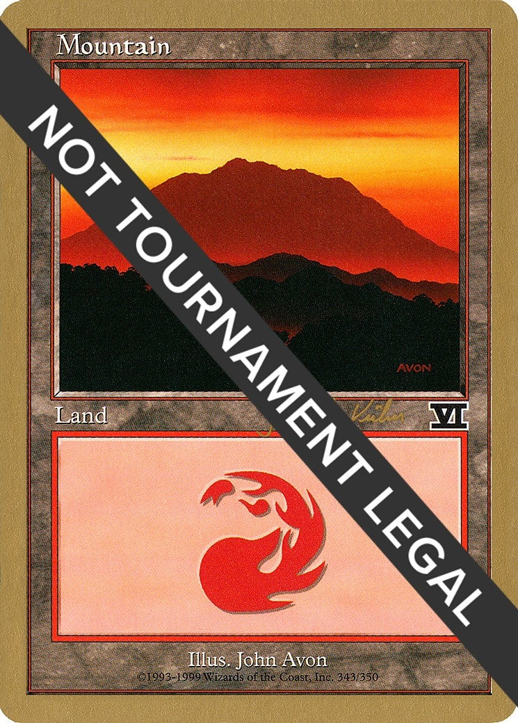 Image for Mountain (343) - 2000 Janosch Kuhn (6ED) (WCD) - Magic: The Gathering