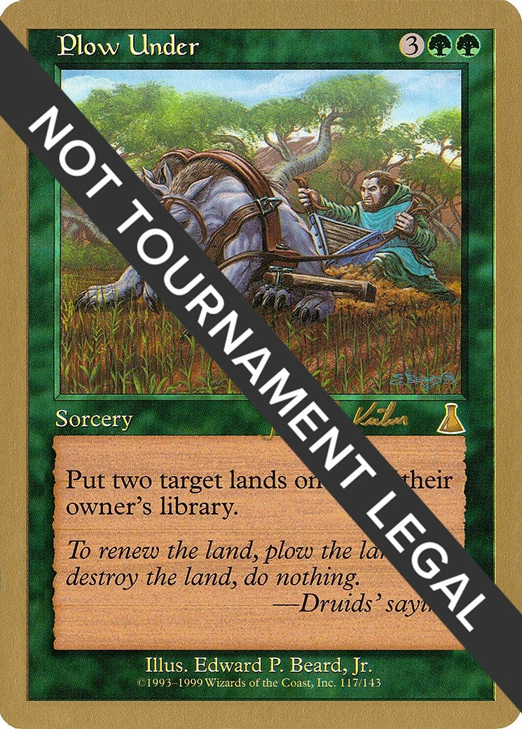 Image for Plow Under - 2000 Janosch Kuhn (UDS) (WCD) - Magic: The Gathering