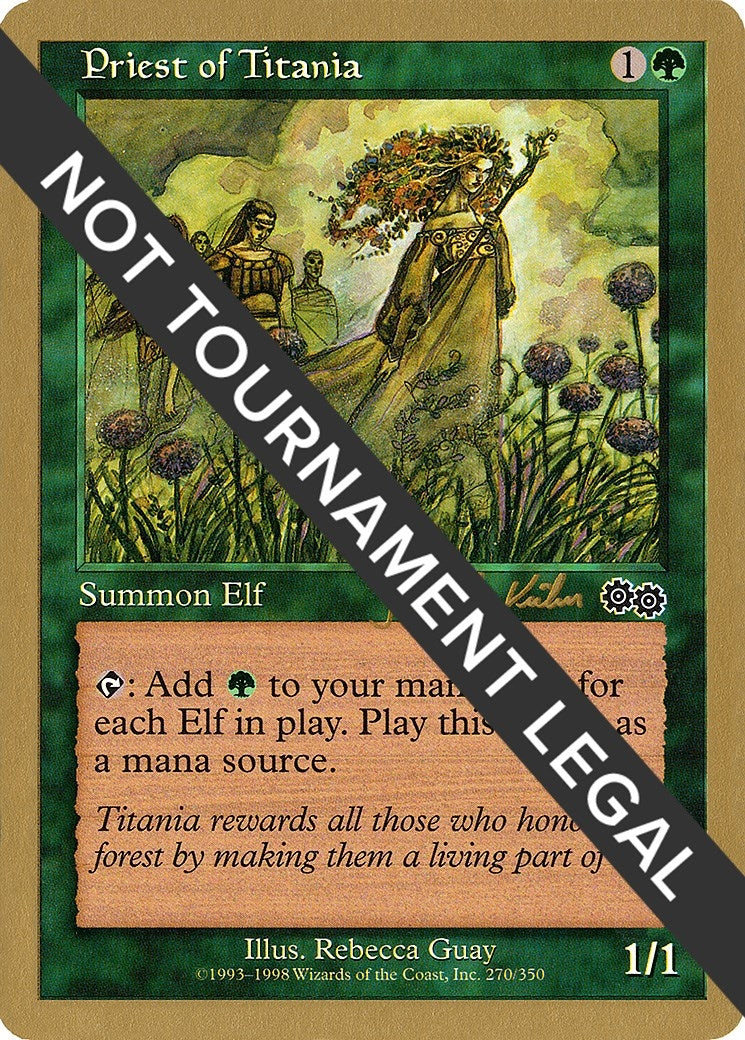 Image for Priest of Titania - 2000 Janosch Kuhn (USG) - Magic: The Gathering