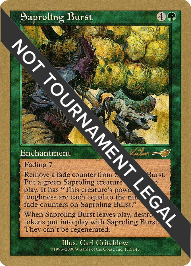 Image for Saproling Burst - 2000 Janosch Kuhn (NMS) - Magic: The Gathering