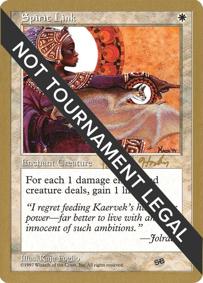 Image for Spirit Link - 1998 Brian Hacker (5ED) (SB) (WCD) - Magic: The Gathering