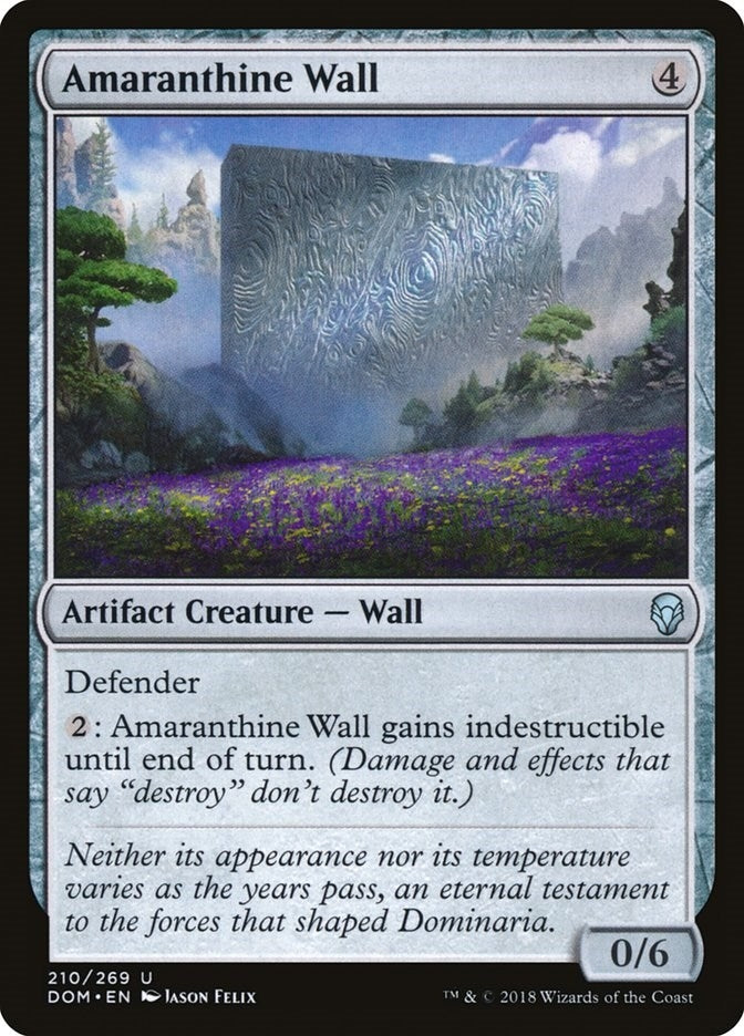 Image for Amaranthine Wall (210) (DOM) - Magic: The Gathering
