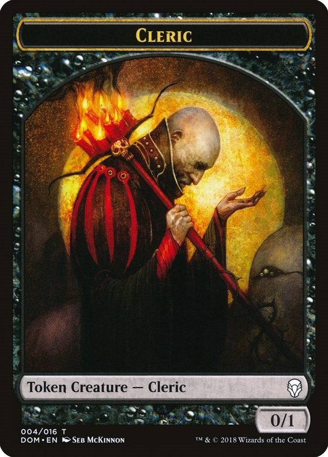 Image for Cleric Token (4) - Magic: The Gathering