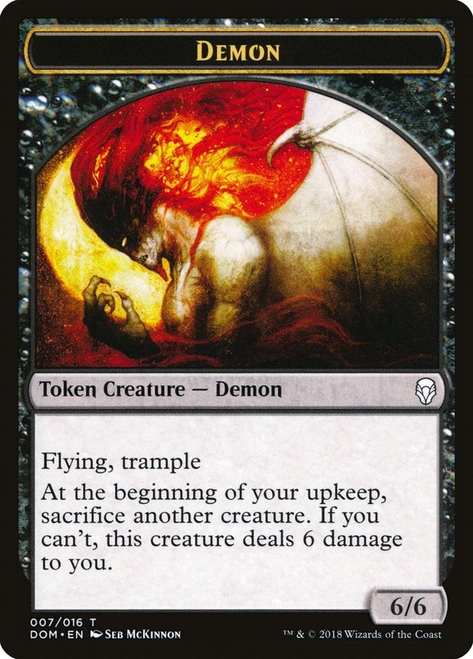 Image for Demon Token (7) - Magic: The Gathering