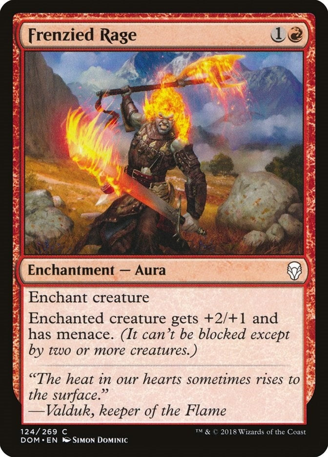 Image for Frenzied Rage (124) - Magic: The Gathering